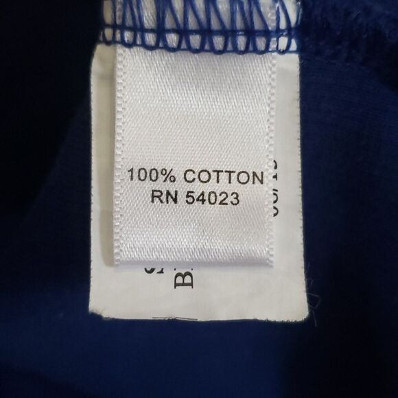 Banana Republic Sweater Mens sz L Blue Rib Knit All Cotton Pullover 1/4 Zip - Picture 7 of 9